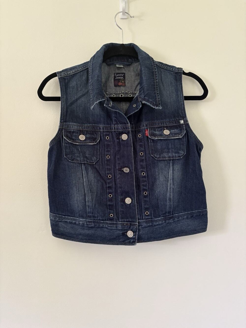 Vintage Y2K Levi’s Jeans Rivet Grommet Denim Best Dark Wash Size M Runs Small